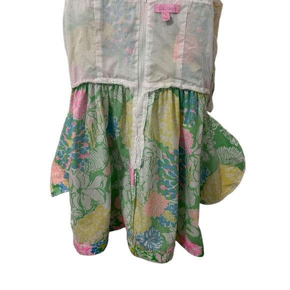 Lilly Pulitzer Womens Raegan Floral Lace Mini Dress Sz 0 Multicolor Sleeveless - Picture 6 of 8